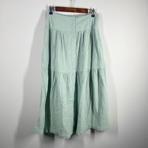 Universal Thread Button Down Maxi Skirt (M) NWOt